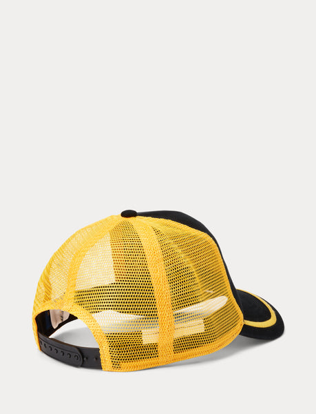 Polo Ralph Lauren Racing-Patch Twill Trucker Cap, Black