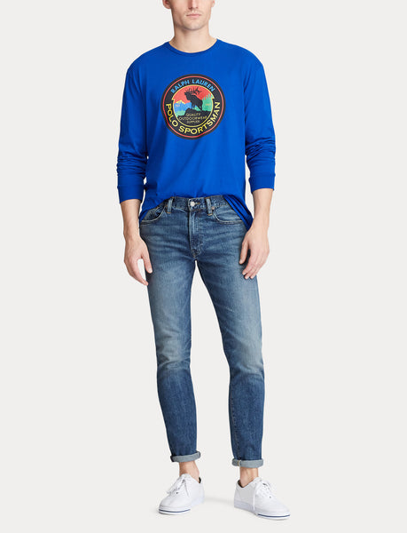 POLO RALPH LAUREN Sportsman Long Sleeve T-Shirt, Blue