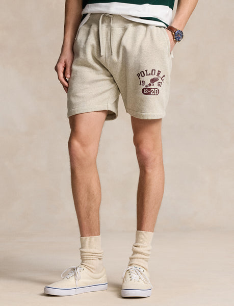 Polo Ralph Lauren 6-Inch Logo Fleece Short, Vintage Heather