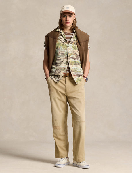 Polo Ralph Lauren Classic Fit Beach-Print Camp Shirt, Multi