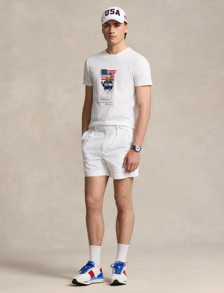 Polo Ralph Lauren Team USA Polo Bear Jersey T-Shirt, White