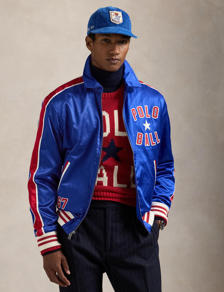 Polo Ralph Lauren Polo Ball Satin Jacket, Royal