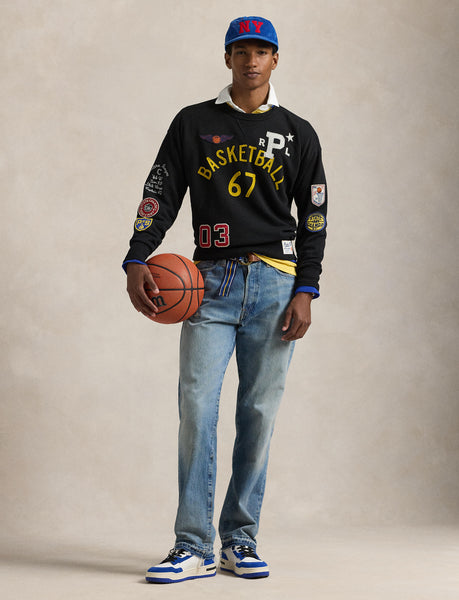 Polo Ralph Lauren Vintage Fit Fleece Graphic Sweatshirt, Black