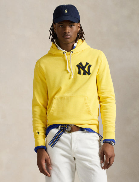 Polo Ralph Lauren Yankees Fleece Hoodie, Signal Yellow