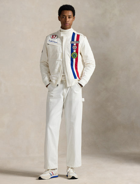 Polo Ralph Lauren Stretch Double-Knit Track Jacket, White