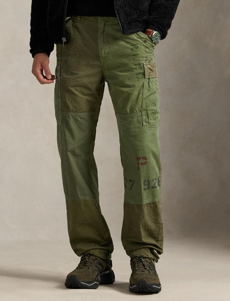 Polo Ralph Lauren Classic Fit Patchwork Cargo Pant, Olive