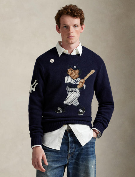 Polo Ralph Lauren Yankees Bear Sweater, Navy