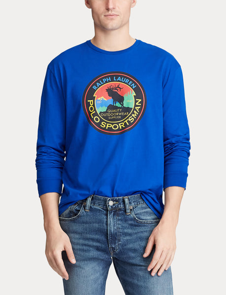 POLO RALPH LAUREN Sportsman Long Sleeve T-Shirt, Blue