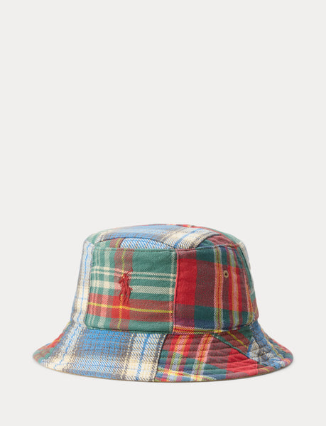 Polo Ralph Lauren Patchwork Plaid Flannel Bucket Hat, Multi