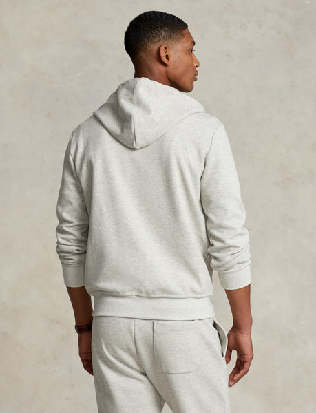 Polo Ralph Lauren Double Knit Fleece Hoodie, Grey Heather