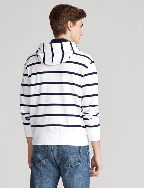 POLO RALPH LAUREN CP-93 Bear Mesh Hooded Jersey, White/ Multi