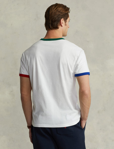 Polo Ralph Lauren Custom Slim Fit Polo Bear Jersey T-Shirt, White