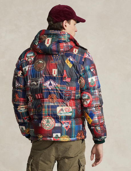 Polo Ralph Lauren Water-Repellent Plaid-Print Down Coat, Multi
