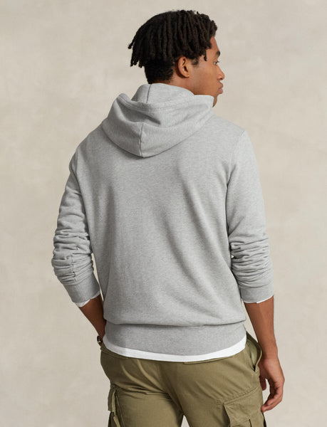 Polo Ralph Lauren Loopback Fleece Hoodie, Grey Heather
