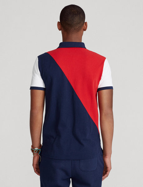 Polo Ralph Lauren Custom Slim Fit Mesh Polo Shirt, Navy