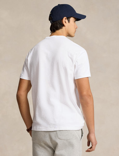 Polo Ralph Lauren Classic Fit Graphic Slub Jersey T-Shirt, White
