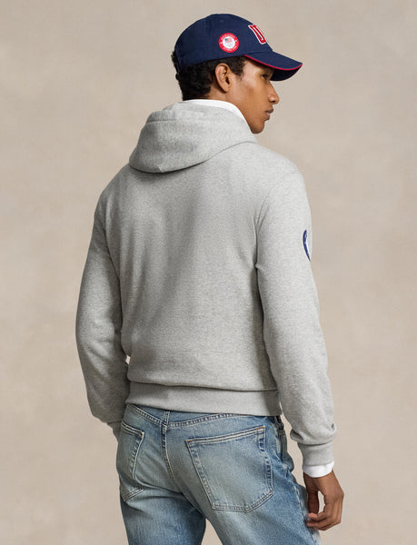 Polo Ralph Lauren Team USA Polo Bear Fleece Hoodie, Andover Heather
