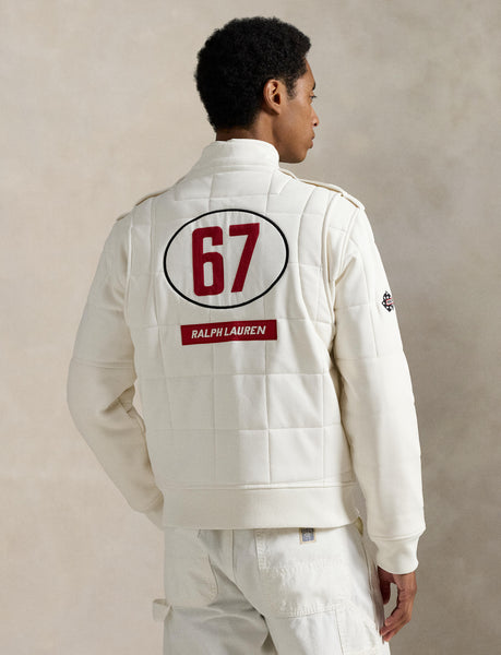 Polo Ralph Lauren Stretch Double-Knit Track Jacket, White