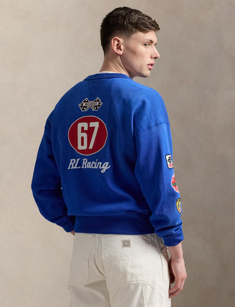 Polo Ralph Lauren Vintage Fit Fleece Graphic Sweatshirt, Heritage Blue