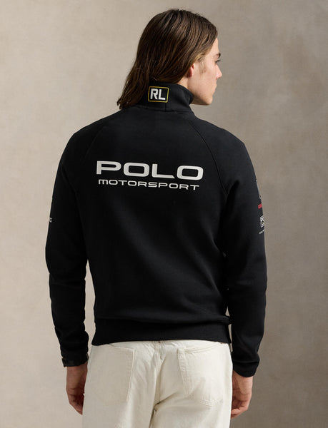 Polo Ralph Lauren Stretch Double-Knit Track Jacket, Black