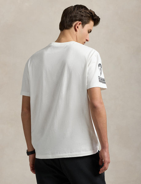 Polo Ralph Lauren Classic Fit Jersey Graphic T-Shirt, White