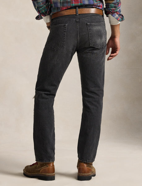 Polo Ralph Lauren Hampton Straight Distressed Jean, Black