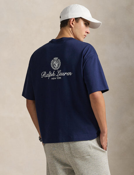 Polo Ralph Lauren Relaxed Fit Jersey Graphic T-Shirt, Navy