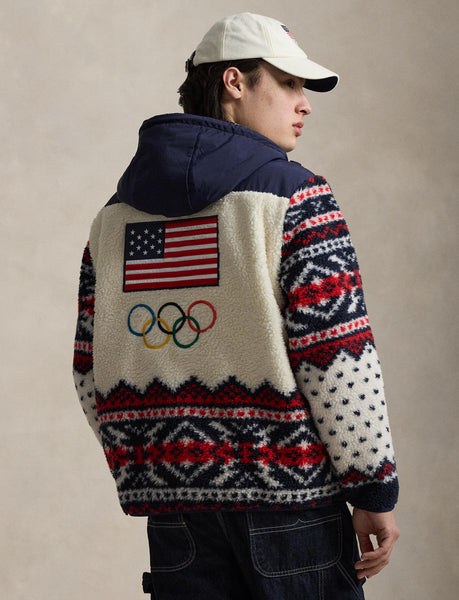 Polo Ralph Lauren Team USA Hybrid Full-Zip Hoodie, Multi