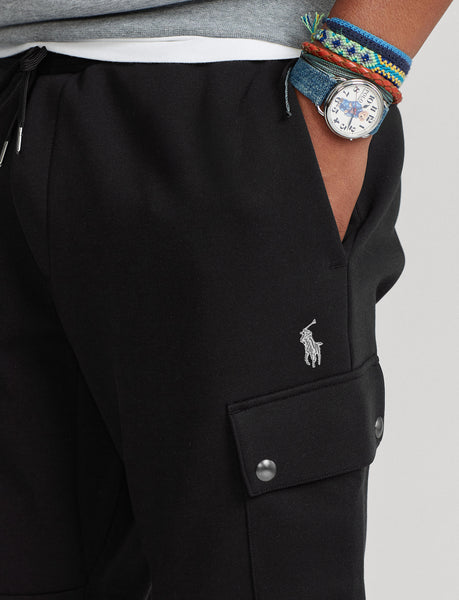 Polo Ralph Lauren Double-Knit Cargo Jogger Pant, Black