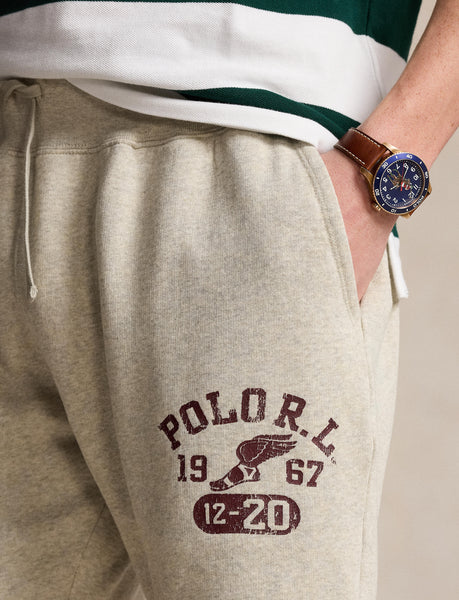 Polo Ralph Lauren 6-Inch Logo Fleece Short, Vintage Heather