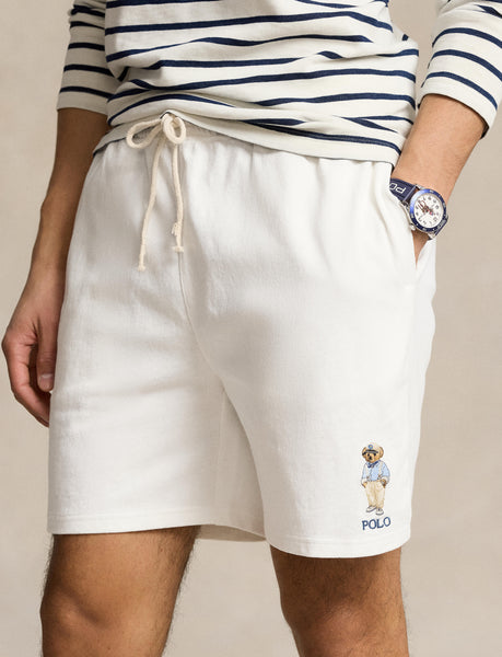 Polo Ralph Lauren 6-Inch Polo Bear Jersey Short , White