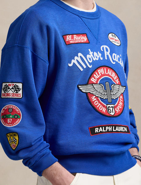 Polo Ralph Lauren Vintage Fit Fleece Graphic Sweatshirt, Heritage Blue