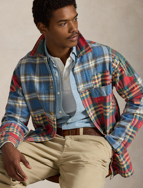 Polo Ralph Lauren Patchwork Plaid Flannel Overshirt, Multi