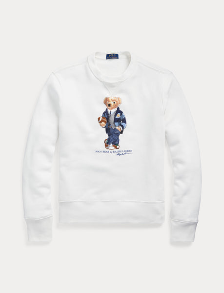 POLO RALPH LAUREN Polo Bear Fleece Sweatshirt, White