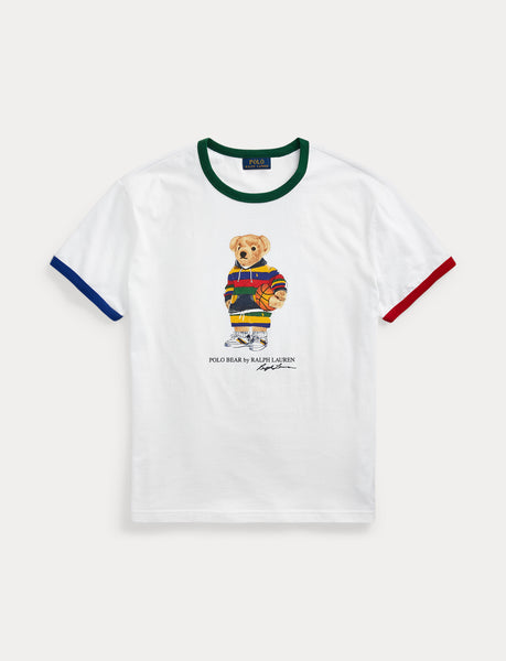 Polo Ralph Lauren Custom Slim Fit Polo Bear Jersey T-Shirt, White