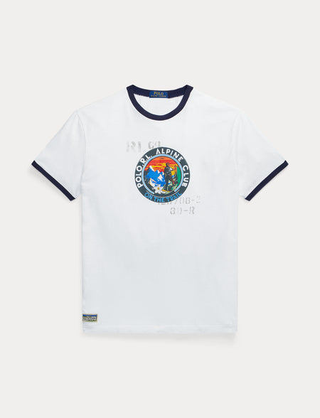 Polo Ralph Lauren Classic Fit Jersey Graphic T-Shirt, Dark Sage