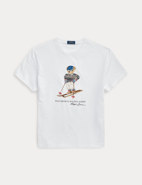 Polo Ralph Lauren Classic Fit Polo Bear Jersey T-Shirt, White