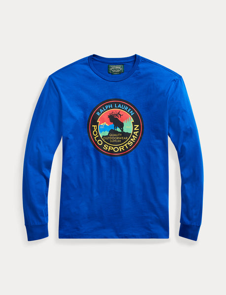 POLO RALPH LAUREN Sportsman Long Sleeve T-Shirt, Blue