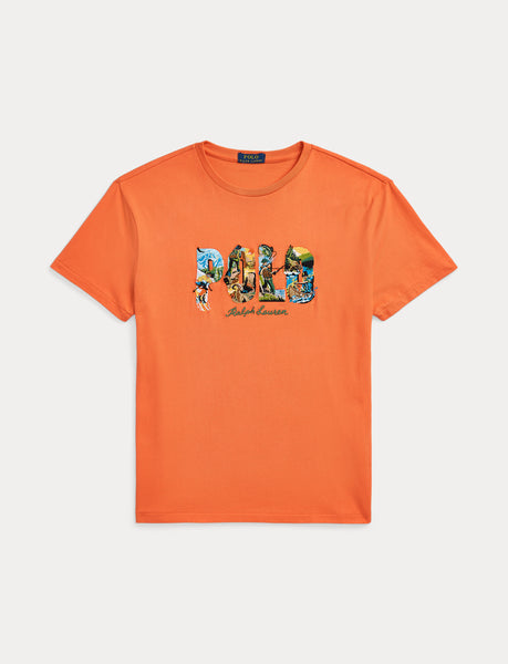 Polo Ralph Lauren Classic Fit Logo Jersey T-Shirt, Orange