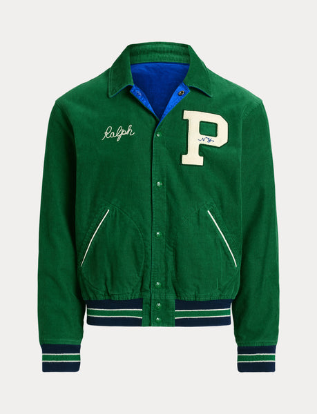 Polo Ralph Lauren Reversible Corduroy Satin Varsity Jacket, Multi