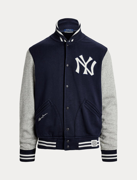 Polo Ralph Lauren New York Yankees Full-Snap Varsity Jacket, Navy