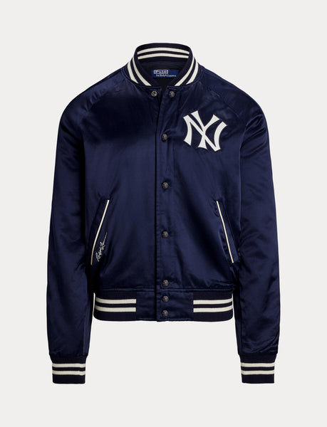 Polo Ralph Lauren Yankees Satin Jacket, Aviator Navy