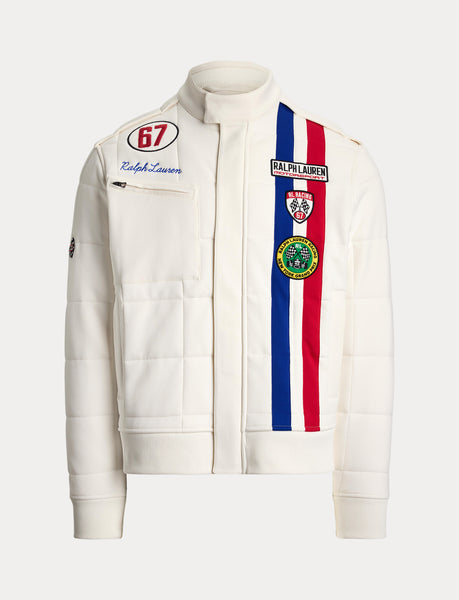 Polo Ralph Lauren Stretch Double-Knit Track Jacket, White