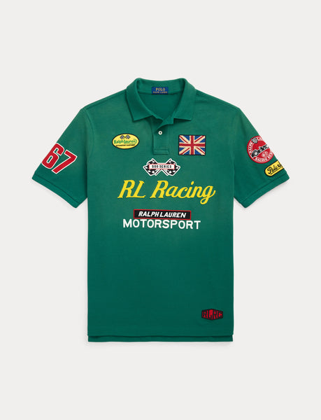 Polo Ralph Lauren Classic Fit Racing Mesh Polo Shirt, Green
