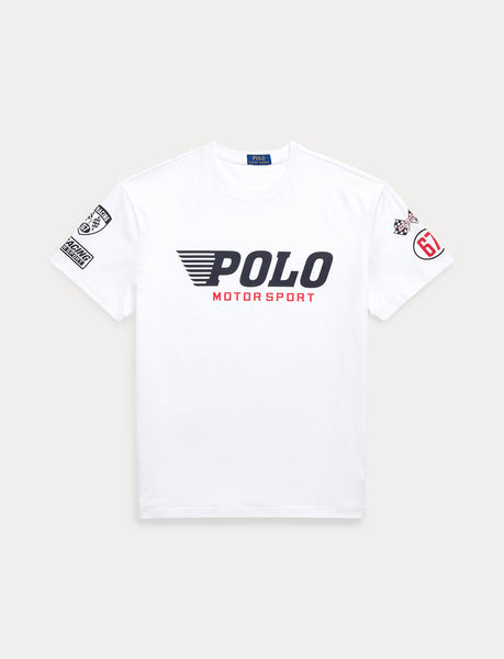 Polo Ralph Lauren Classic Fit Jersey Graphic T-Shirt, White