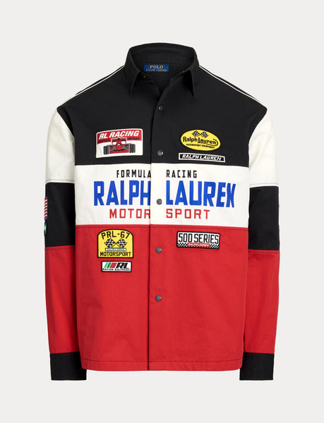 Polo Ralph Lauren Racing Overshirt, Black