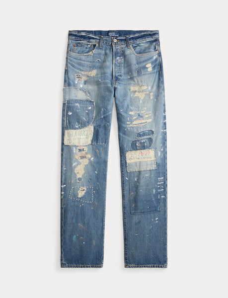 Polo Ralph Lauren Heritage Straight Distressed Jean, Blue