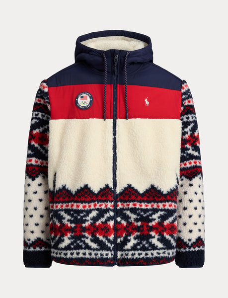 Polo Ralph Lauren Team USA Hybrid Full-Zip Hoodie, Multi