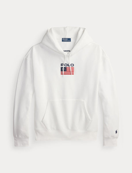 Polo Ralph Lauren Flag Fleece Hoodie, White