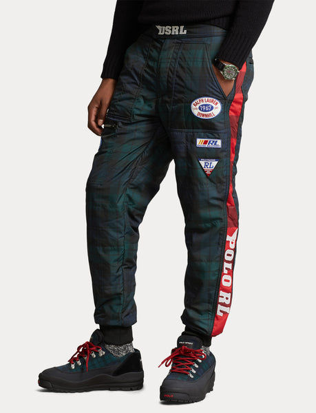Polo Ralph Lauren Plaid Nylon Racing Pants, Multi